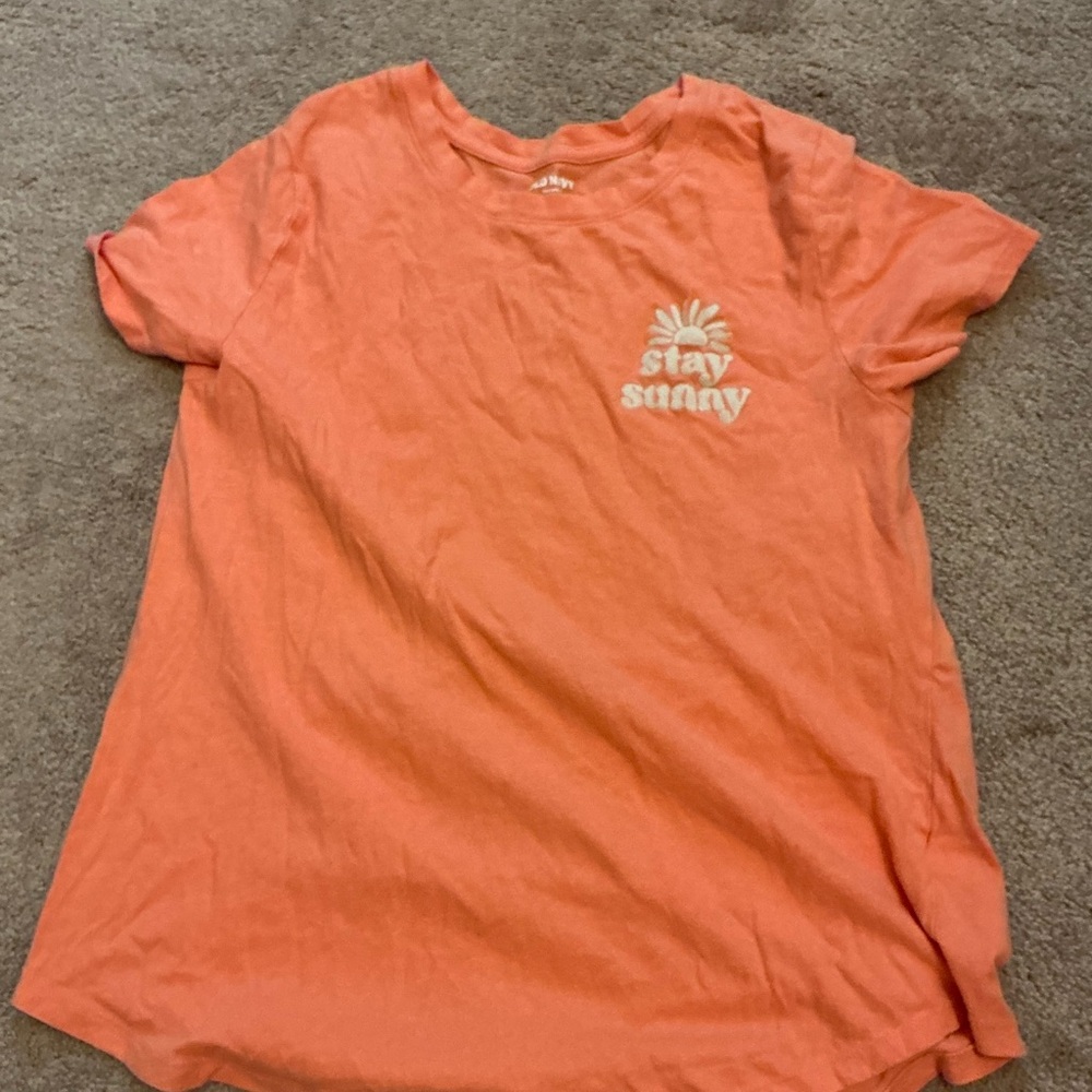 Old Navy Orange Short Sleeve Tee